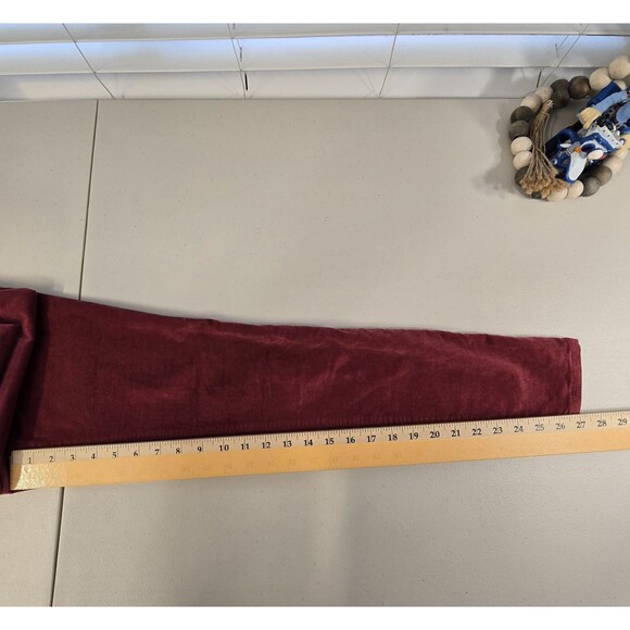 Madewell 10” High Rise Skinny Jeans Womens Red/Burgundy Velvet Size 26 (27 X 27) - Picture 6 of 15
